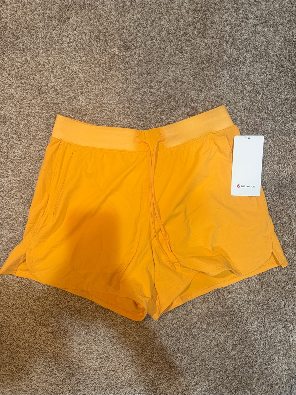 lululemon athletica Women's Golden Yellow Athletic Shorts